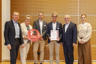 Die Verleihung der Auszeichnung "Familienfreundliches Bielefeld" an BPP