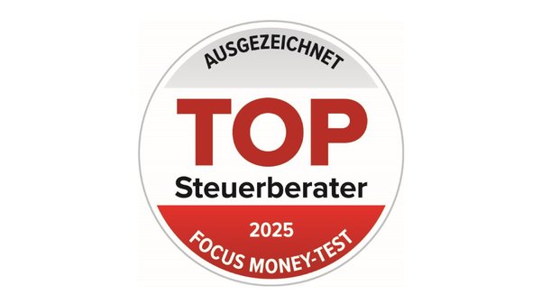 Siegel "Top Steuerberater" von Focus-Money-Test 2025