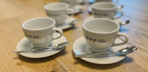 Kaffeetassen mit BPP Logo